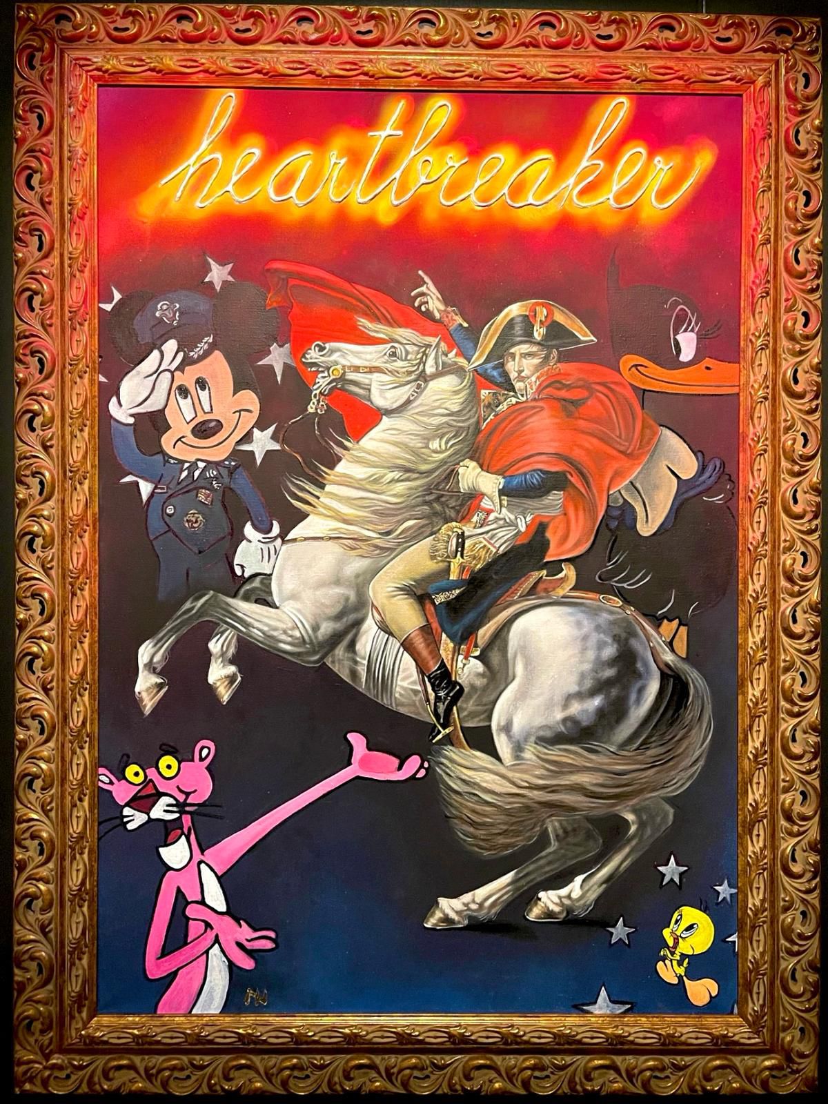 Heratbreaker (Napoleon) mixed media painting
