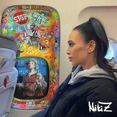 I'm painting over the original windows with panels from the airplane, this artpiece was created for Dj Snake
